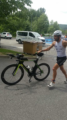 Pascal nageur du CHA au Triathlon de DIGNE